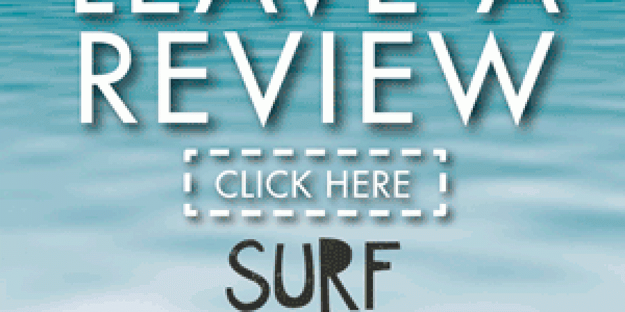 Leave a Review for us and win a Surfboard